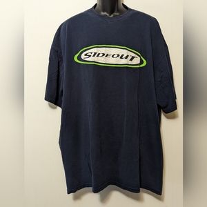 Men's Vintage Sideout American Sport Outdoor Made USA Cotton T-Shirt 2XL…